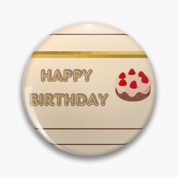 Item preview, Editable Birthday Card – Beige & Gold Cake Design designed and sold by katerin17.