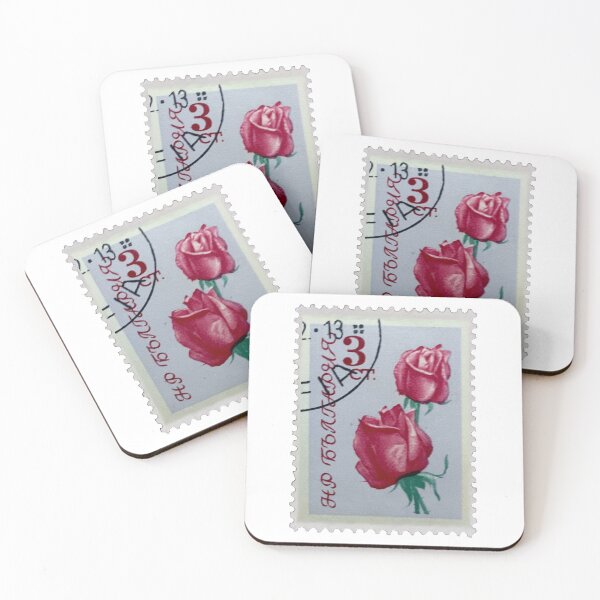Item preview, Vintage Roses Flowers Postage Stamp designed and sold by red-amber65.
