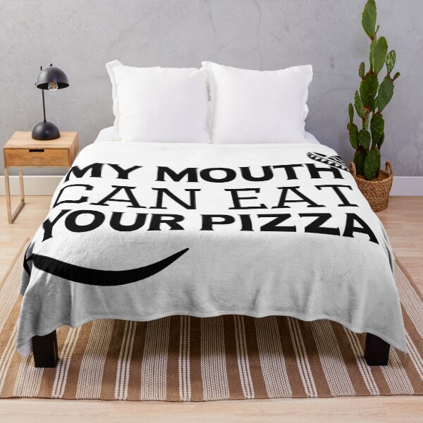 Item preview, My Mouth Can Eat Your Pizza Funny Quote Italian Food Humor Gift Idea for Pizza Lovers designed and sold by karibov.