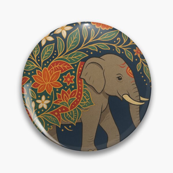 Item preview, Floral Elephant Illustration | Boho Wildlife Art designed and sold by HappySproutArt.