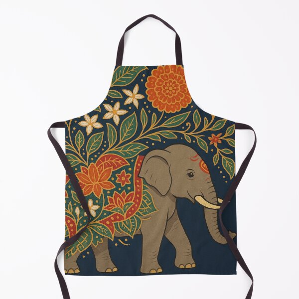 Item preview, Floral Elephant Illustration | Boho Wildlife Art designed and sold by HappySproutArt.