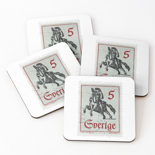 Item preview, Vintage Sverige Sweden Highway Man Postage Stamp designed and sold by red-amber65.