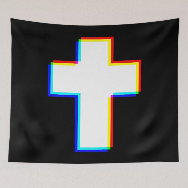 Item preview, Trendy Edm Cross Glitch Style Design Christian designed and sold by TiffanyLucia.