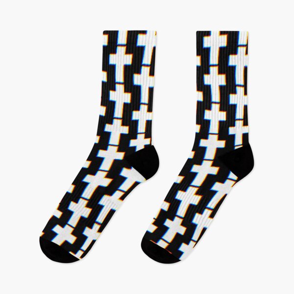 Item preview, Trendy Edm Cross Glitch Style Design Christian designed and sold by TiffanyLucia.