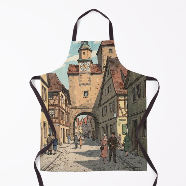 Item preview, Markus Tower of Rothenburg ob der Tauber Japanese Woodblock Print designed and sold by Takeda-art.