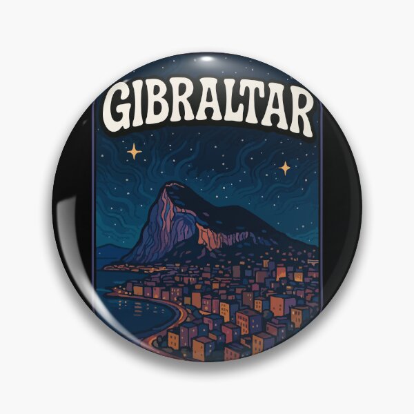 Item preview, Gibraltar In Night Travel designed and sold by TomFrontierArt.