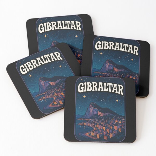 Item preview, Gibraltar In Night Travel designed and sold by TomFrontierArt.