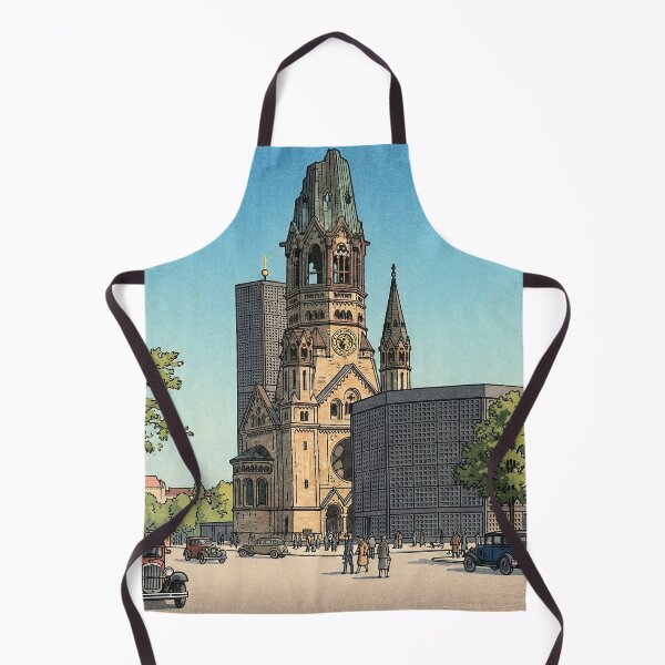 Item preview, Kaiser Wilhelm Memorial Church Japanese Woodblock Print designed and sold by Takeda-art.