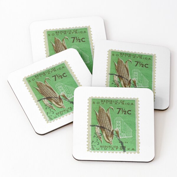 Item preview, Vintage South Africa Corn Green Postage Stamp designed and sold by red-amber65.