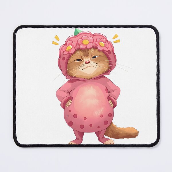 Item preview, Angry cat with floral crown in heated rivalry mood – funny cartoon feline illustration inspired by Stranger Things vibes designed and sold by ArtPetrenko90.