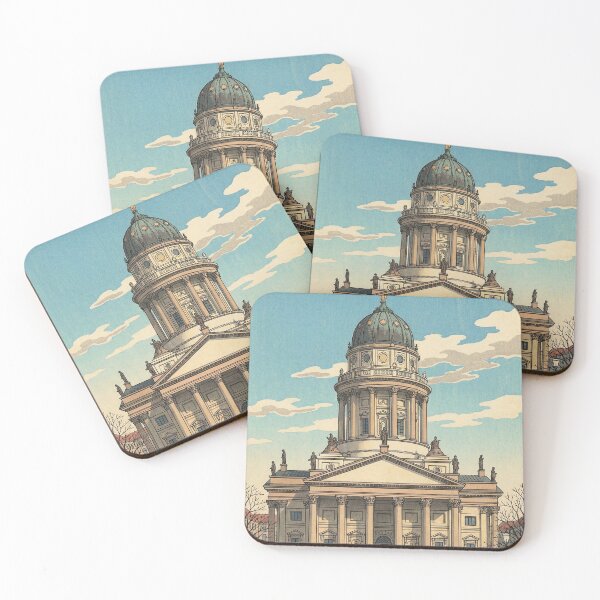 Item preview, French Cathedral of Berlin Japanese Woodblock Print designed and sold by Takeda-art.