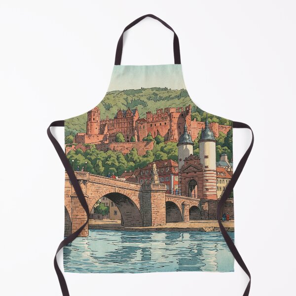 Item preview, Old Bridge of Heidelberg Japanese Woodblock Print designed and sold by Takeda-art.