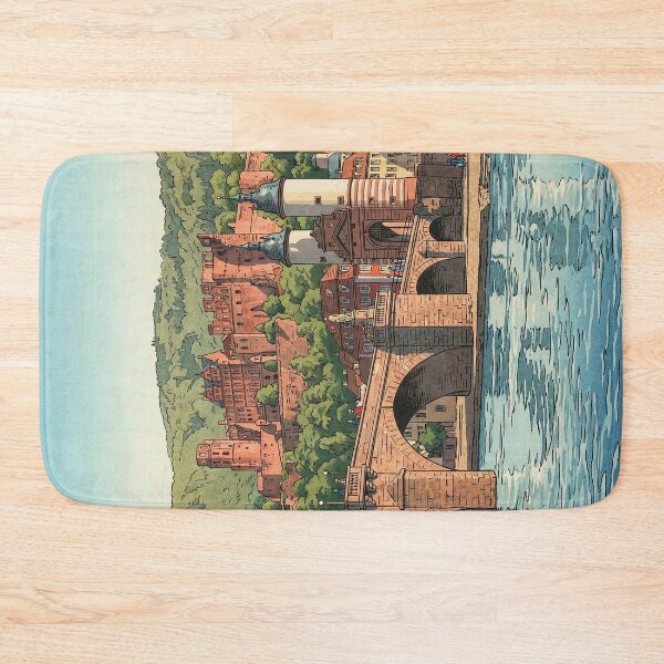 Item preview, Old Bridge of Heidelberg Japanese Woodblock Print designed and sold by Takeda-art.