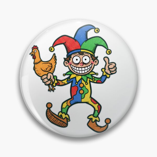 Item preview, Certified Clown with Chicken | Funny Jester and Sarcasm | Internet Meme designed and sold by Wild-way Art.