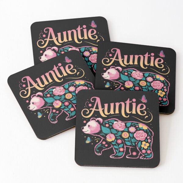 Item preview, Womens Floral Auntie Aunt Bear Flowers Butteries Christmas  designed and sold by InspiredFoul.