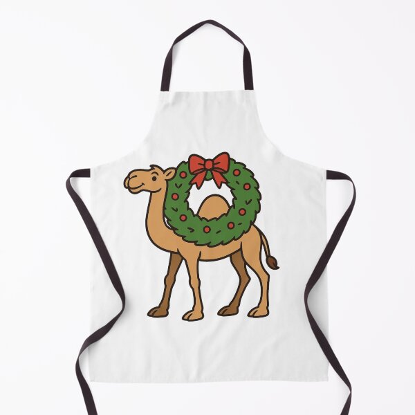 Item preview, Camel Carrying Christmas Wreath – Unique Festive Animal designed and sold by Confuzz1ed.