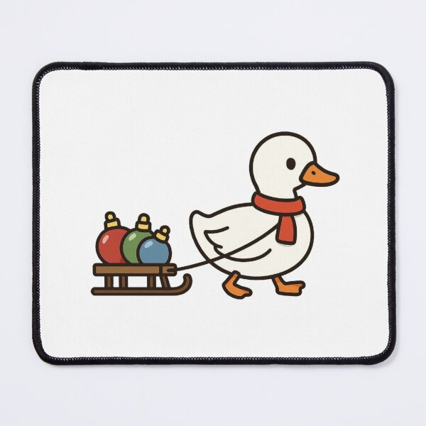 Item preview, Duck Pulling Ornament Sled – Cute Christmas Character designed and sold by Confuzz1ed.
