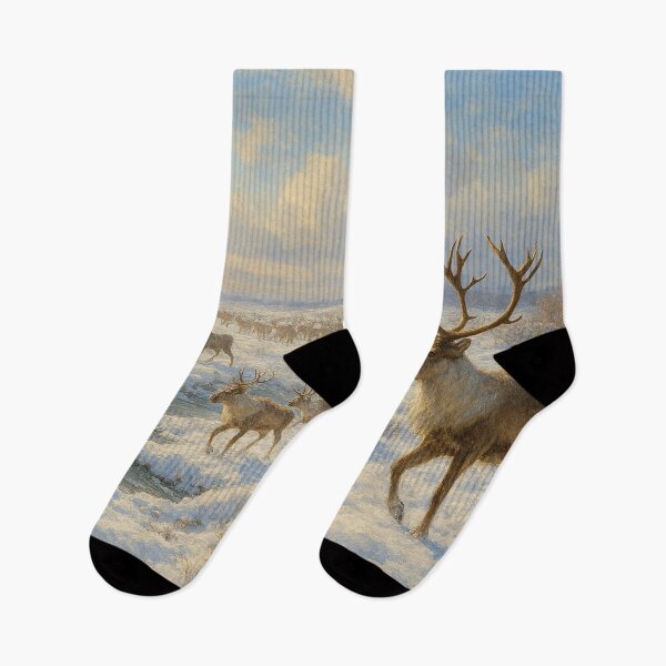 Item preview, Winter migration of the reindeer herd designed and sold by Sigtrix.