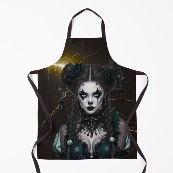 Item preview, dark clown queen – gothic doll – storm witch aesthetic designed and sold by Traumrausch.