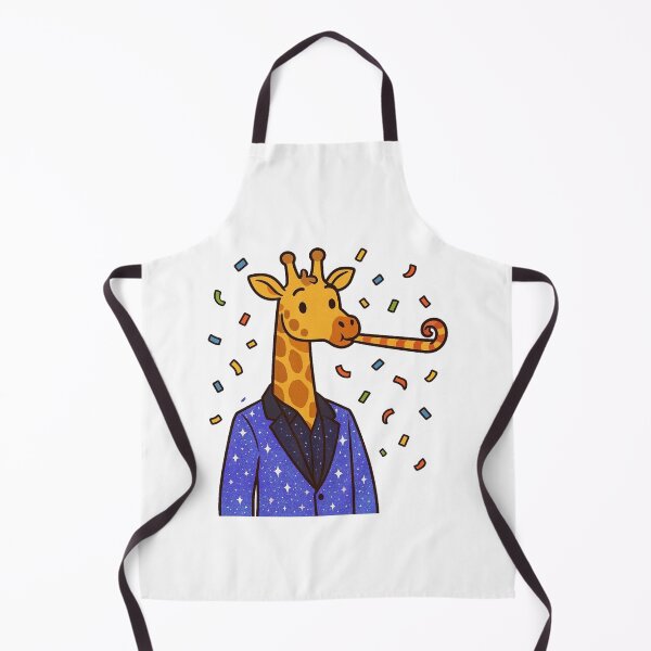 Item preview, Giraffe with Party Horn in Sparkly Blazer – Fun New Year Character designed and sold by Confuzz1ed.