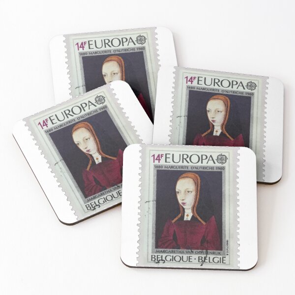 Item preview, Vintage Marguerite D.Autriche Belgium Postage Stamp designed and sold by red-amber65.