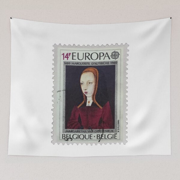 Item preview, Vintage Marguerite D.Autriche Belgium Postage Stamp designed and sold by red-amber65.