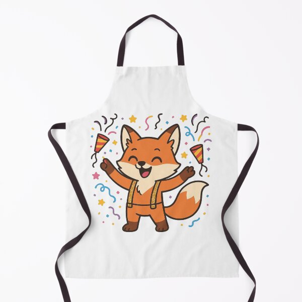 Item preview, Fox with Confetti Poppers in Glitter Suspenders – New Year Character designed and sold by Confuzz1ed.