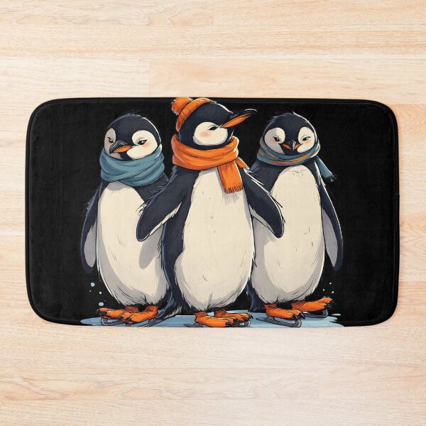 Item preview, Skating Penguins Winter Trio – Cute Holiday Ice Skater Birds designed and sold by Karolina’s Cozy Creations.
