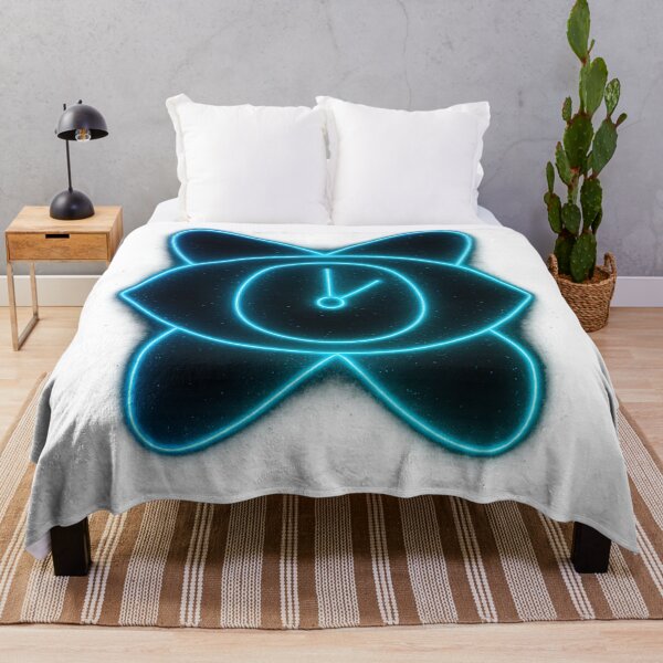 Item preview, Neon Cosmic Eye Clock Symbol Design designed and sold by HiteshArt111.