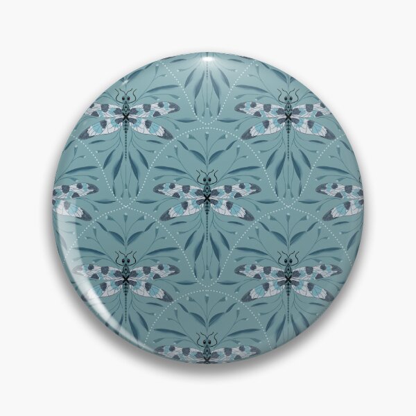 Item preview, Dragonfly Turquoise Pattern designed and sold by Karima Deiss.