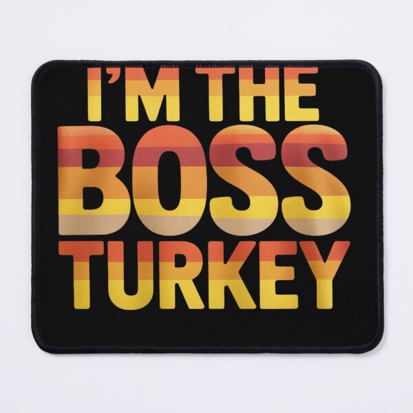 Item preview, I'm The Boss Turkey Groovy Thanksgiving Family Matching  designed and sold by KotexTemu.