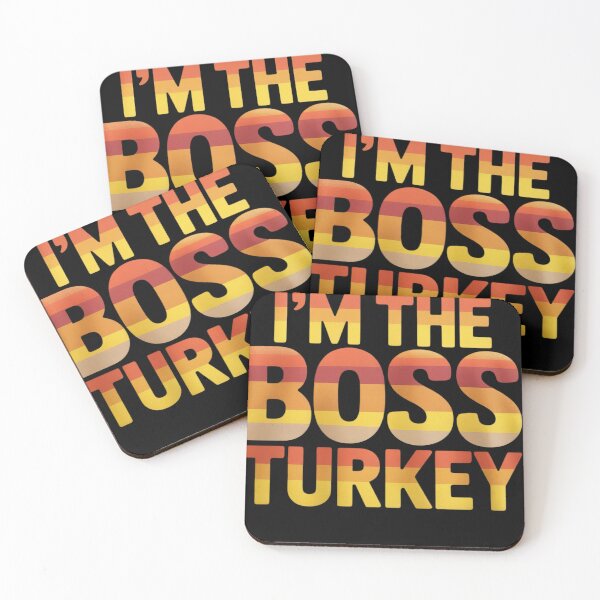 Item preview, I'm The Boss Turkey Groovy Thanksgiving Family Matching  designed and sold by KotexTemu.