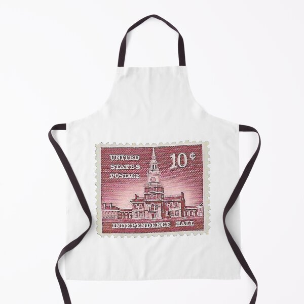 Item preview, Vintage USA Independence Hall Sepia Postage Stamp designed and sold by red-amber65.