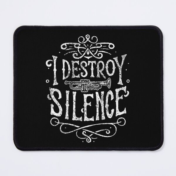 Item preview, Trumpet Player - I Destroy Silence - Trumpet designed and sold by JuneLisa1.