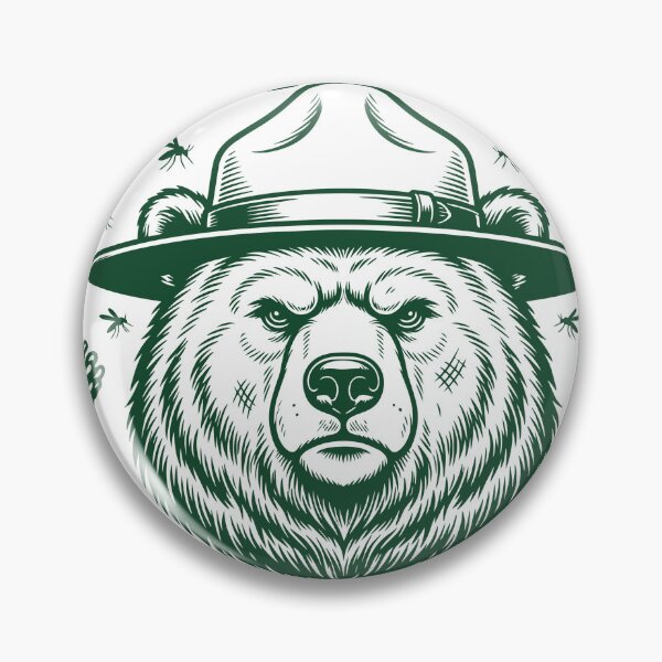 Item preview, Distressed slab-serif grizzly bear vector design with outdoor humor designed and sold by DiNata.