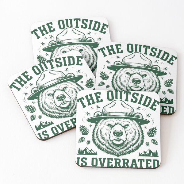 Item preview, Distressed slab-serif grizzly bear vector design with outdoor humor designed and sold by DiNata.