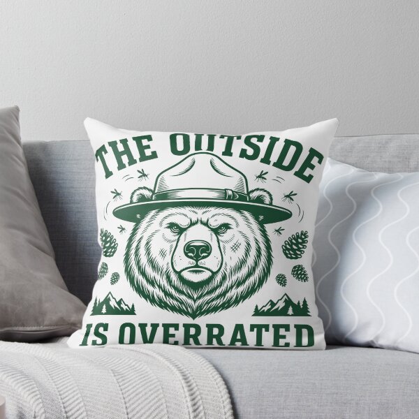 Item preview, Distressed slab-serif grizzly bear vector design with outdoor humor designed and sold by DiNata.