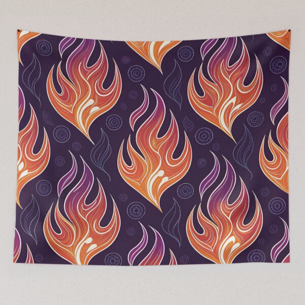 Item preview, Abstract Fire Flames Pattern designed and sold by Lucky 777.