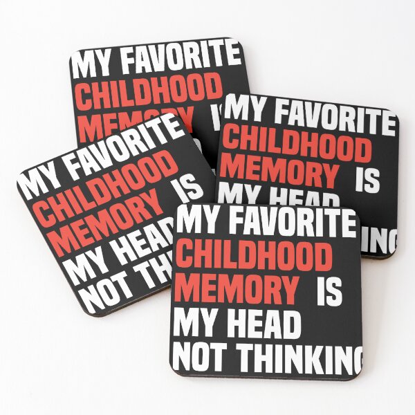 Item preview, Mi recuerdo favorito de la infancia es que mi cabeza no pensaba - Sarcasmo divertido de pensar demasiado designed and sold by Mannoucha ⭐⭐⭐⭐⭐ ( 1,978 reviews ).