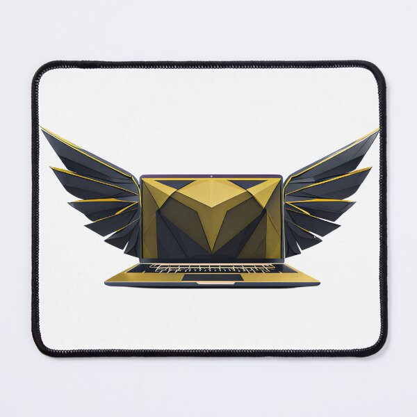 Item preview, Winged Laptop Digital Freedom | Entrepreneur Remote Work Gift designed and sold by HustleHardCo.