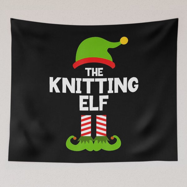Item preview, Funny The Knitting Elf Christmas Family 	 Knitter Knit designed and sold by LauraLydiaa.