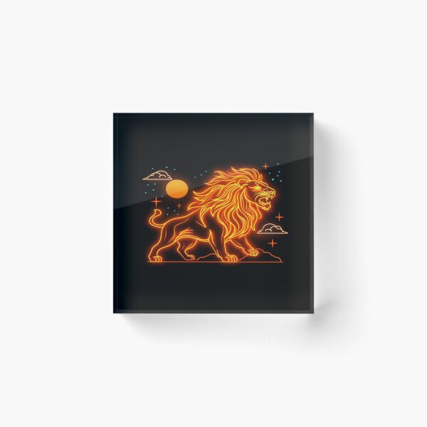 Item preview, Celestial Roaring Lion – Cosmic Jungle Art for Bold Souls, Astrology Lovers & Night Sky Fans designed and sold by Bright Nest Studio.