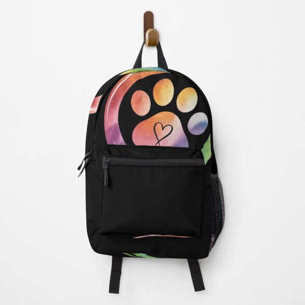 Item preview, Dog Cat Paw Print Infinite Rainbow, Dog Lover Rescue designed and sold by InspiredFoul.