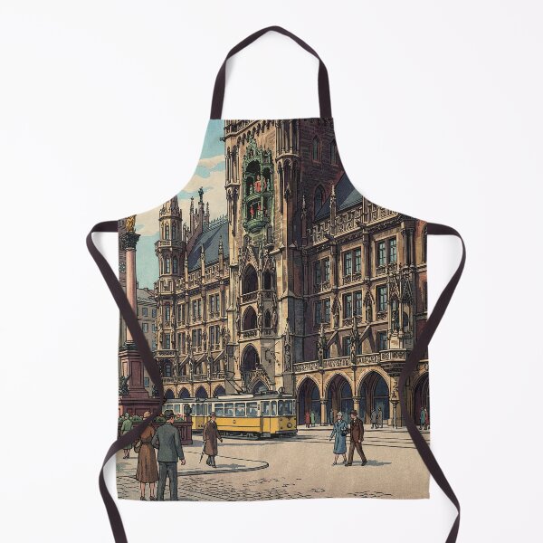 Item preview, Marienplatz of Munich Japanese Woodblock Print designed and sold by Takeda-art.