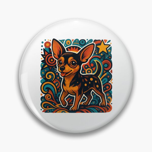 Item preview, Maximalist chiweenie illustration designed and sold by PopPizzazz.