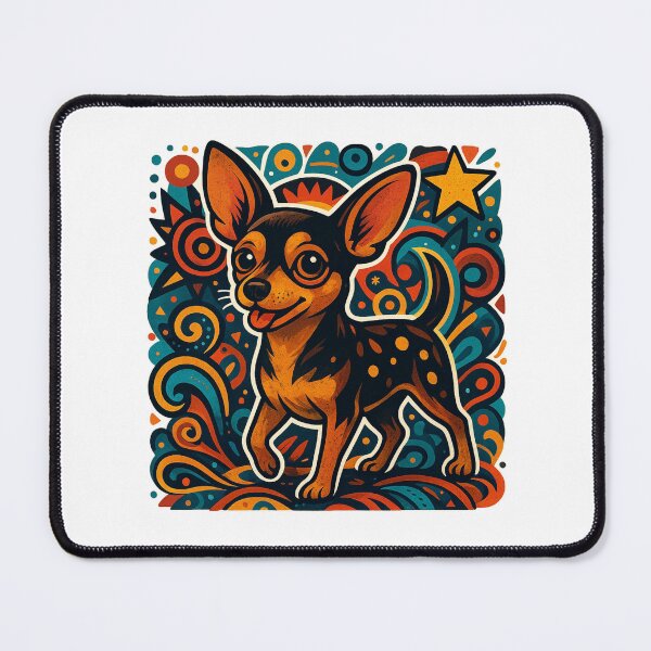 Item preview, Maximalist chiweenie illustration designed and sold by PopPizzazz.
