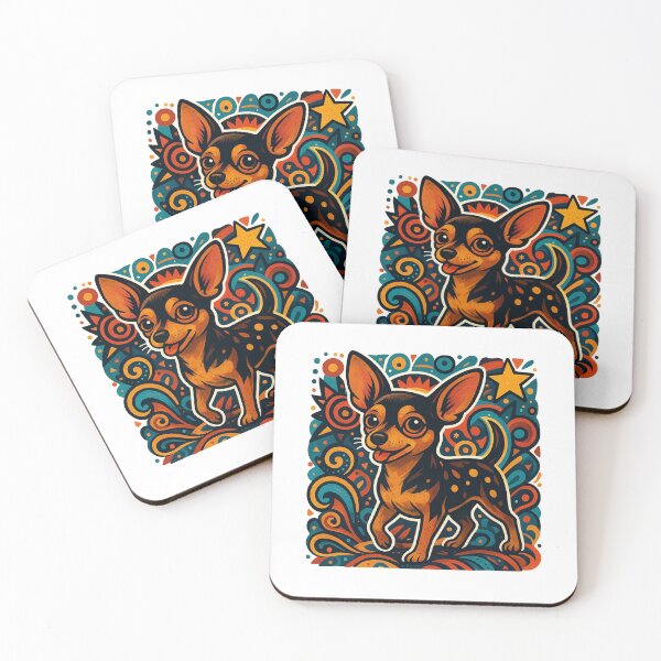 Item preview, Maximalist chiweenie illustration designed and sold by PopPizzazz.
