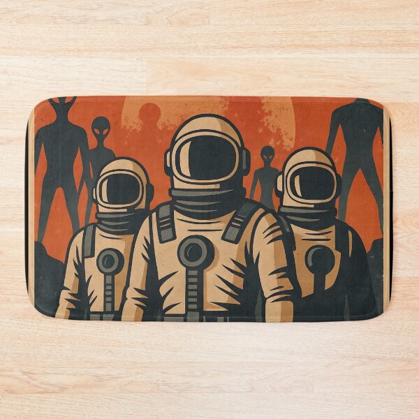 Item preview, Retro Style Astronaut Poster with Defend Earth Message. designed and sold by The-T-In-Retro.