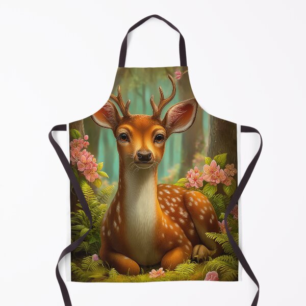 Item preview, Cute Deer in Floral Forest designed and sold by PetsArt.