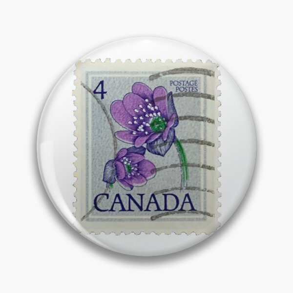 Item preview, Vintage Canadian Violet Flower Postage Stamp designed and sold by red-amber65.